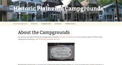 Desktop Screenshot of plainvillecampgrounds.org