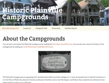 Tablet Screenshot of plainvillecampgrounds.org
